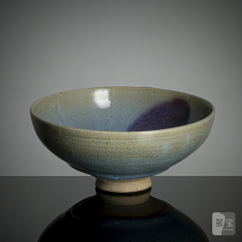A lavender-blue violet-splashed 'Jun' ware bowl - 图4
